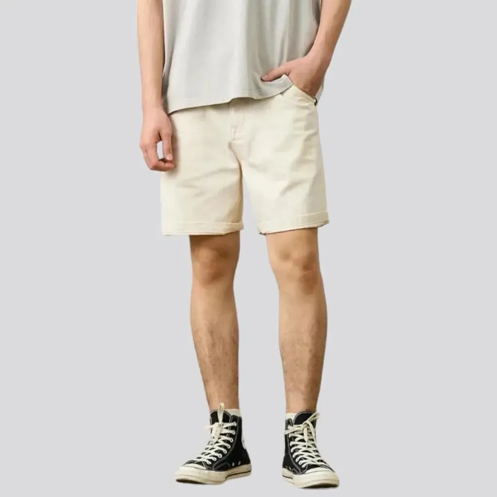 Baggy street men's jean shorts