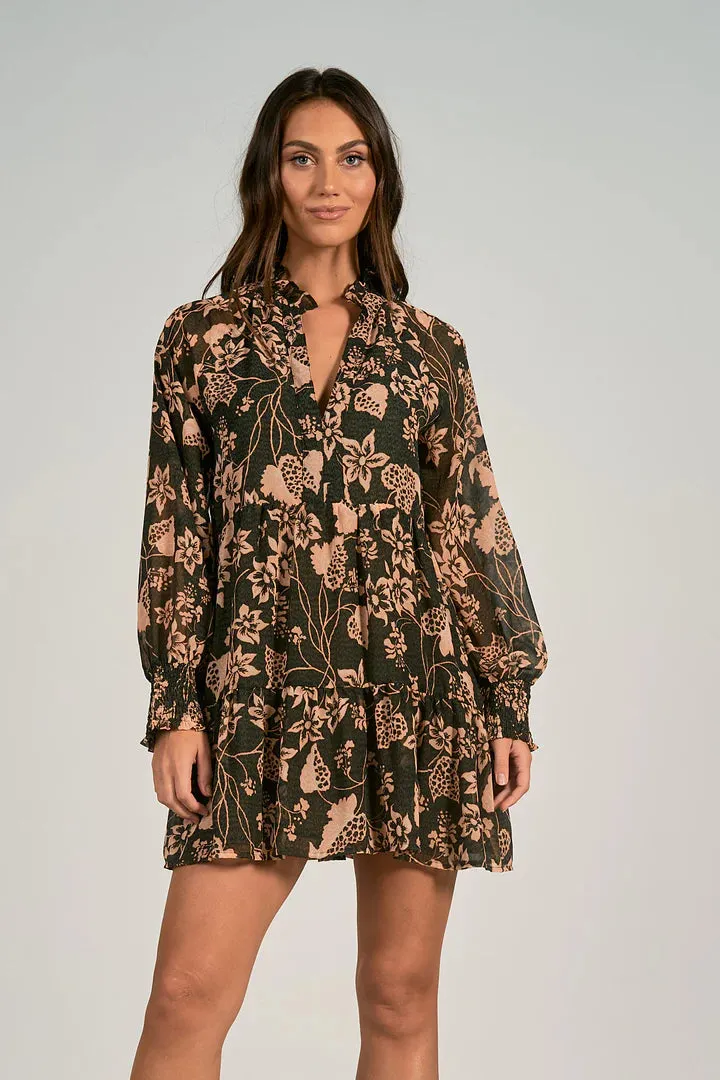 Boho Floral Babydoll Dress