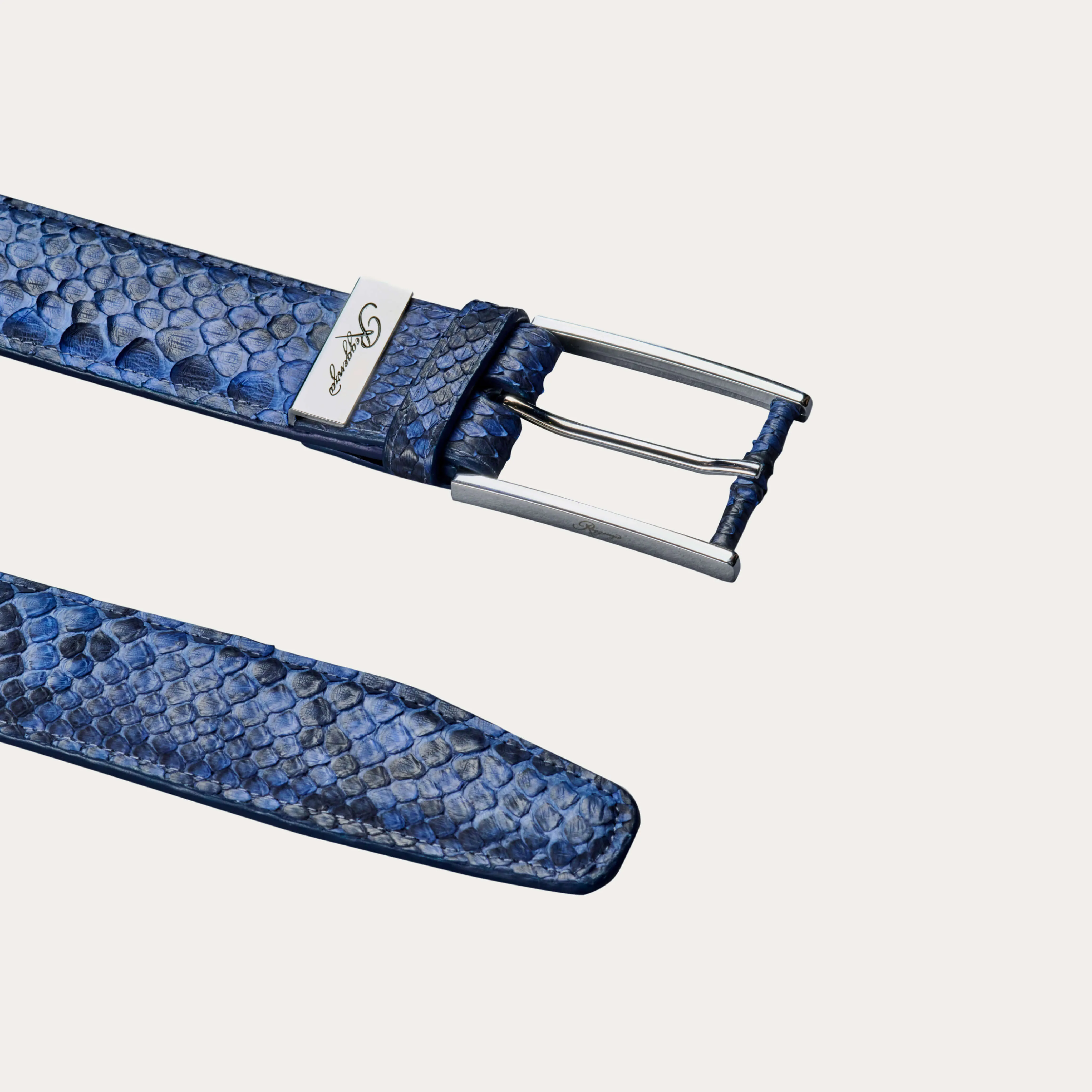 Burmese Python Leather Belt