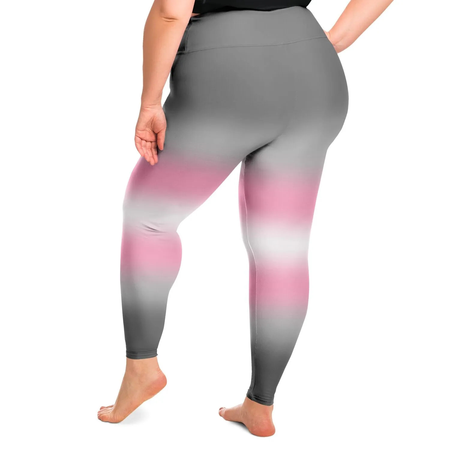 Demigirl Pride Ombre High-Waist Plus Leggings