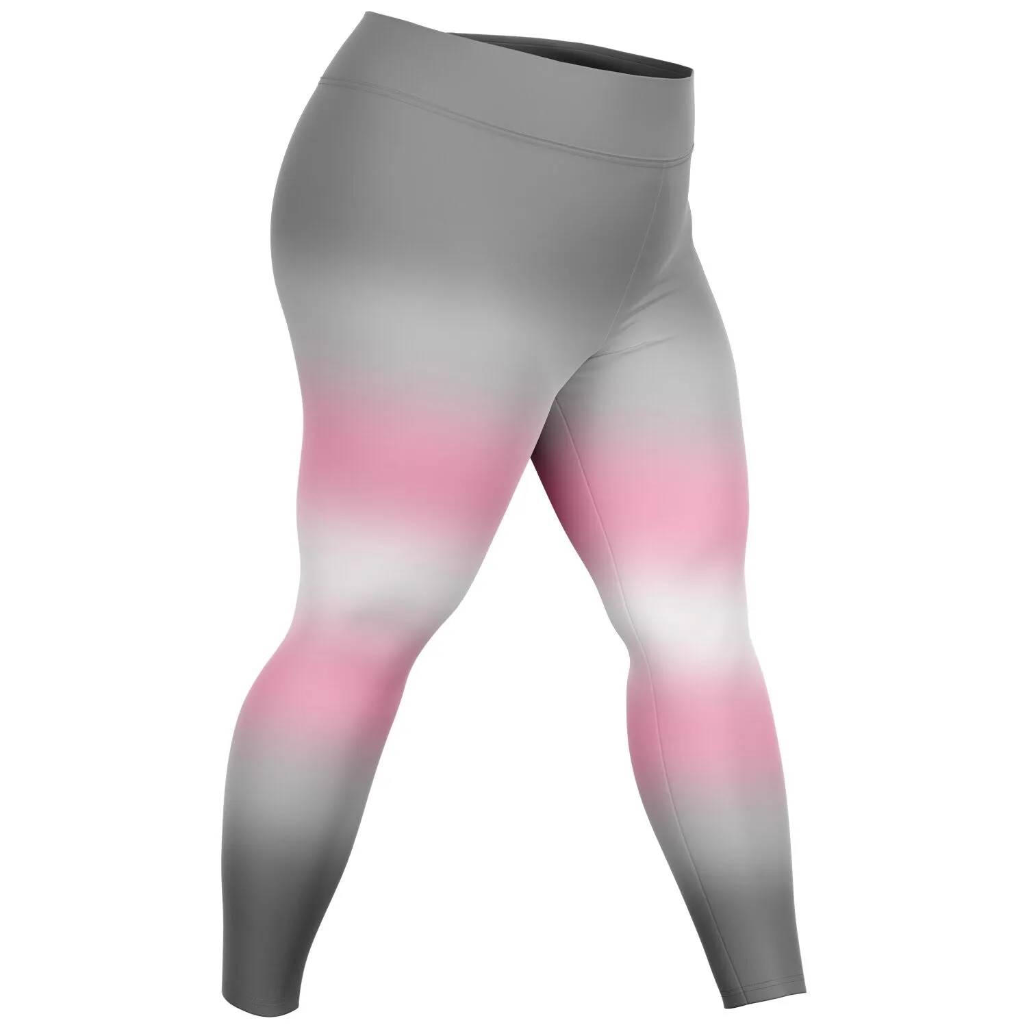 Demigirl Pride Ombre High-Waist Plus Leggings
