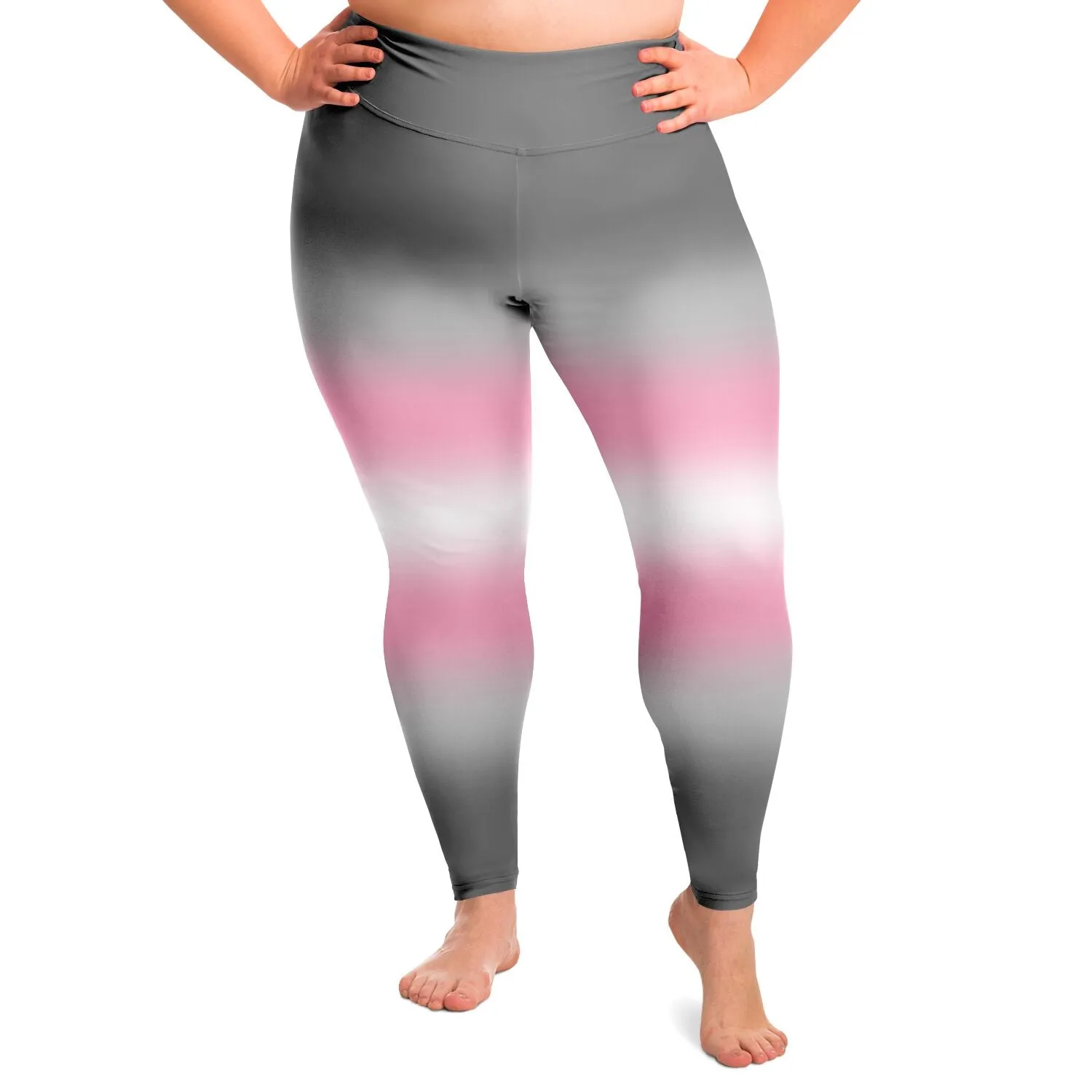 Demigirl Pride Ombre High-Waist Plus Leggings