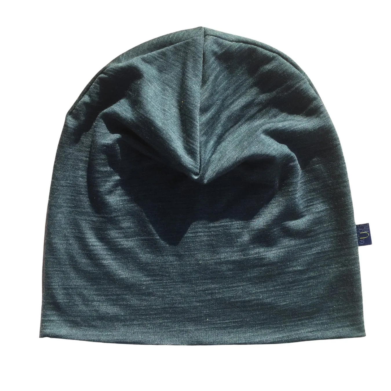 Haube Damen/Herren schiefer, Merinowolle & Tencel (bio/GOTS)