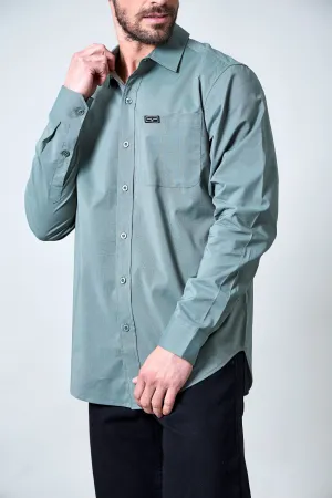 LINVILLE LONG SLEEVE-DRESS SHIRT-PINE