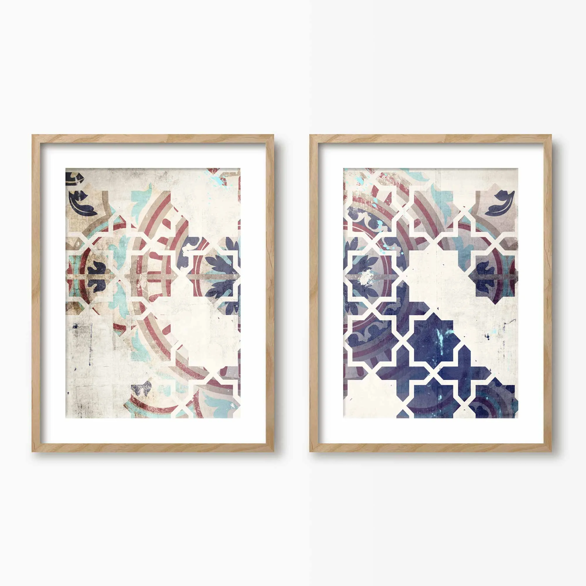 Moroccan Pattern Wall Art Set