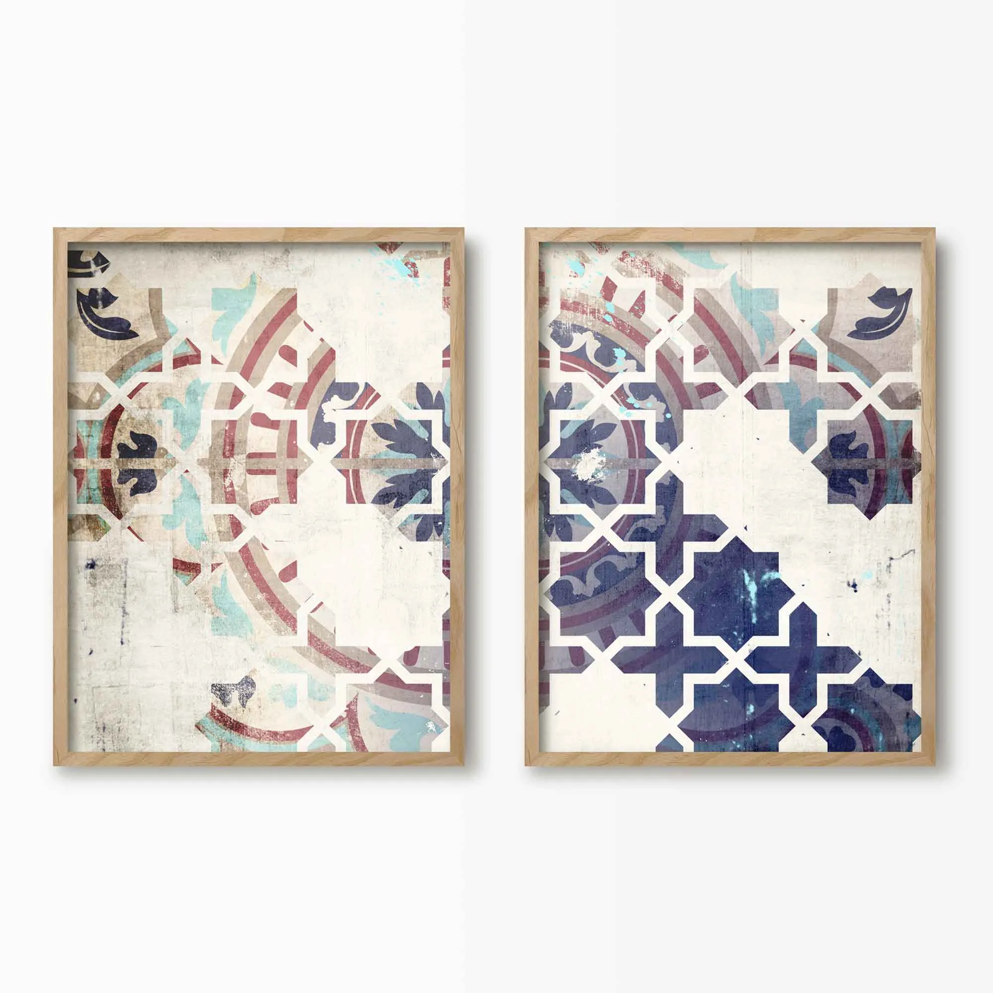 Moroccan Pattern Wall Art Set
