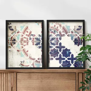 Moroccan Pattern Wall Art Set