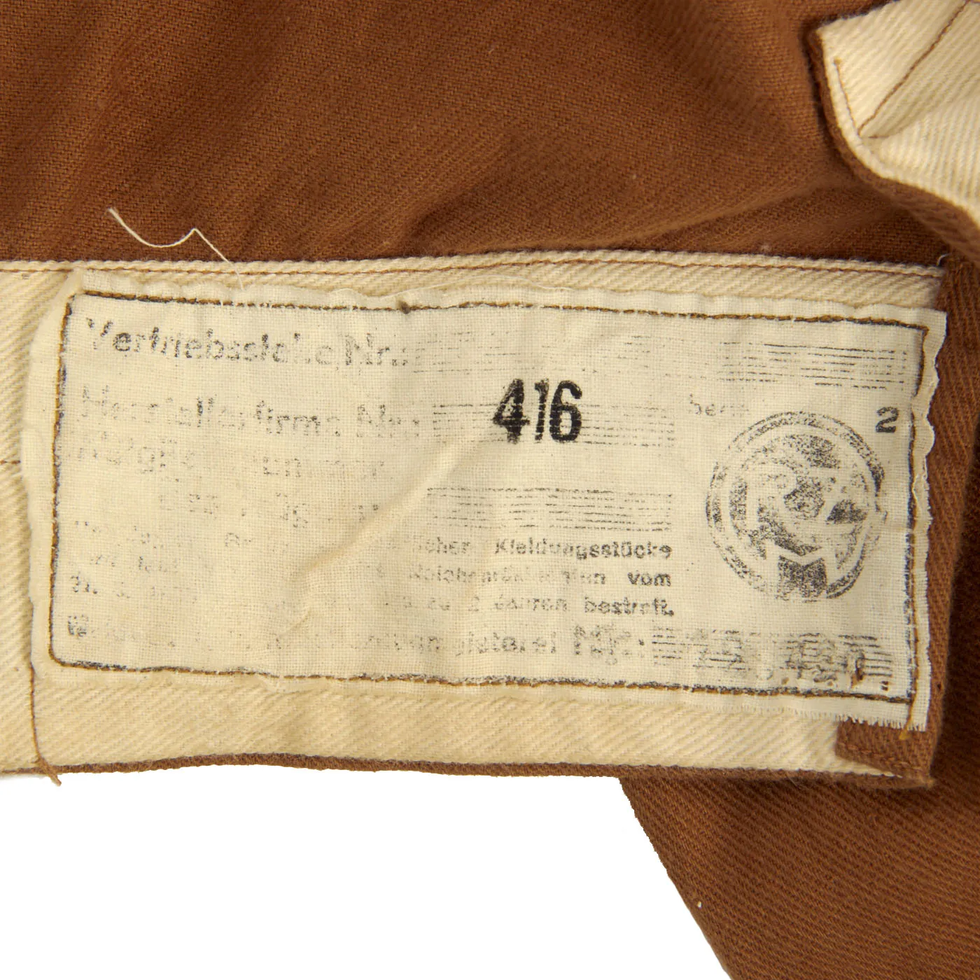 Original German WWII SA Berlin-Brandenburg Group RZM Marked NCO Brown Shirt Tunic with Breeches & Necktie