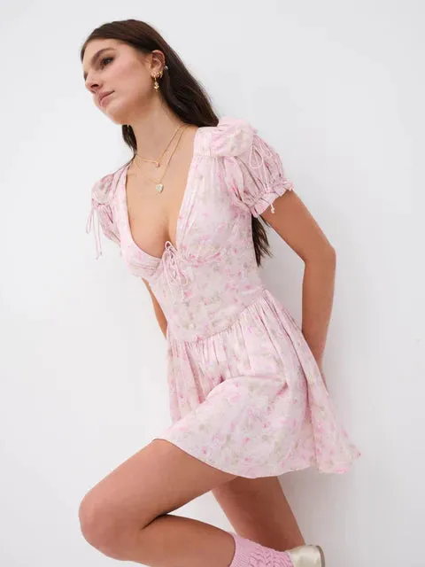 Paulina Puff Sleeve Mini Dress