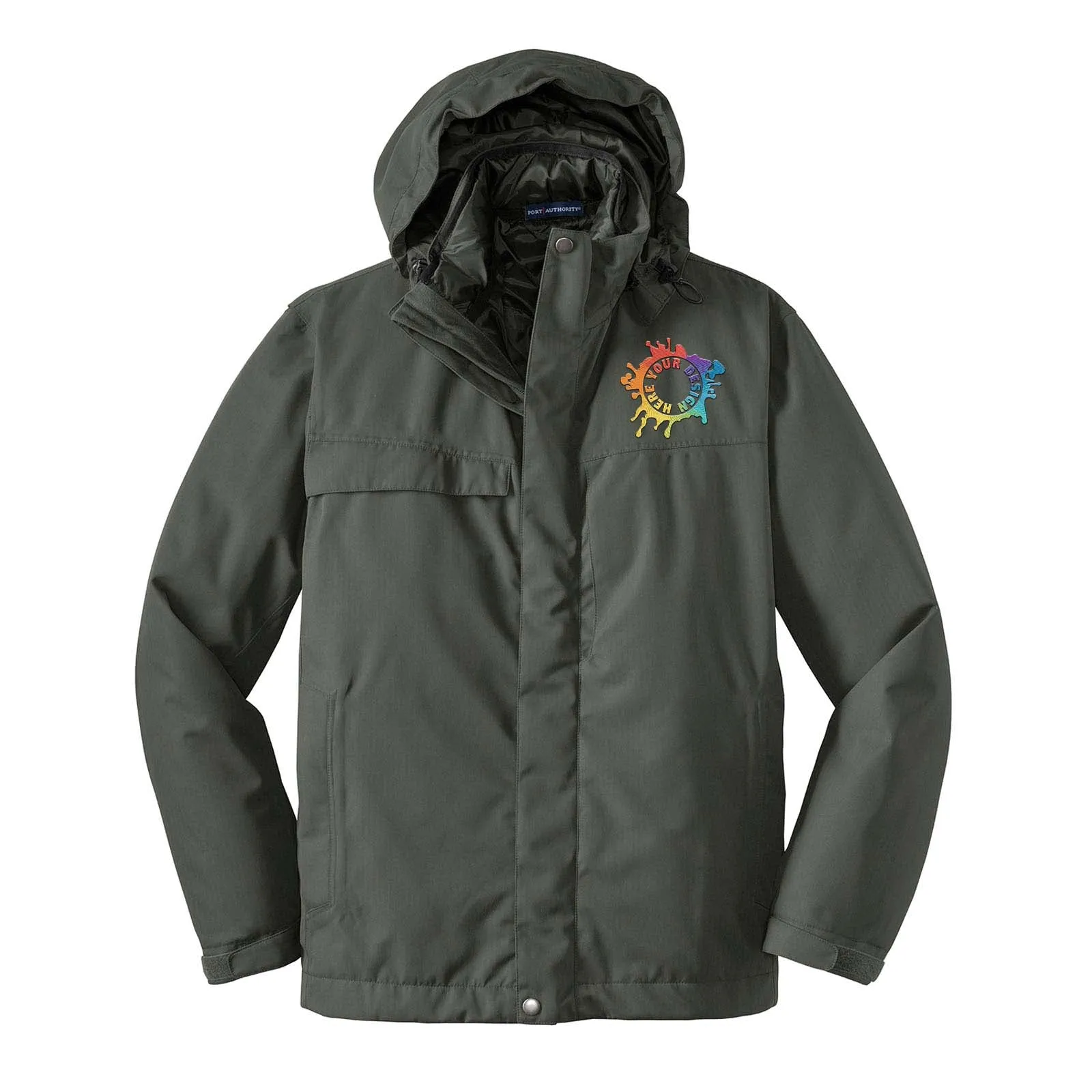Port Authority® Herringbone 3-in-1 Parka Embroidery