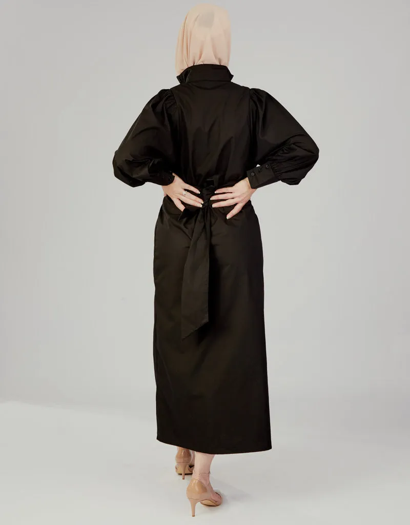 Puff Sleeve Shirt Dress