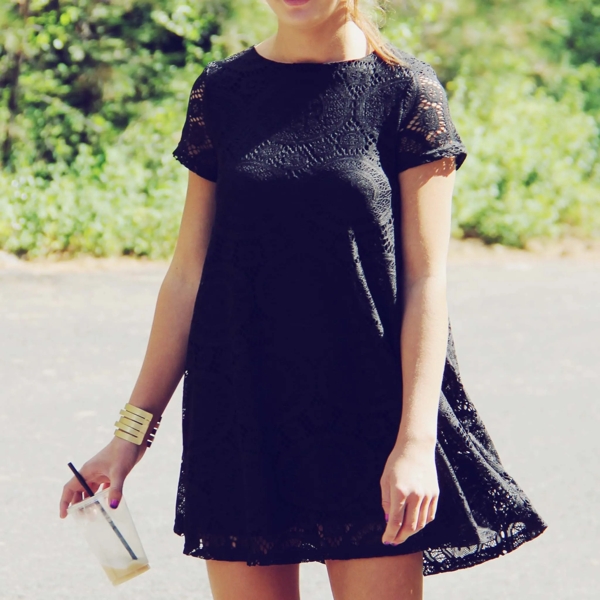 Santa Clara Lace Dress in Black (wholesale)