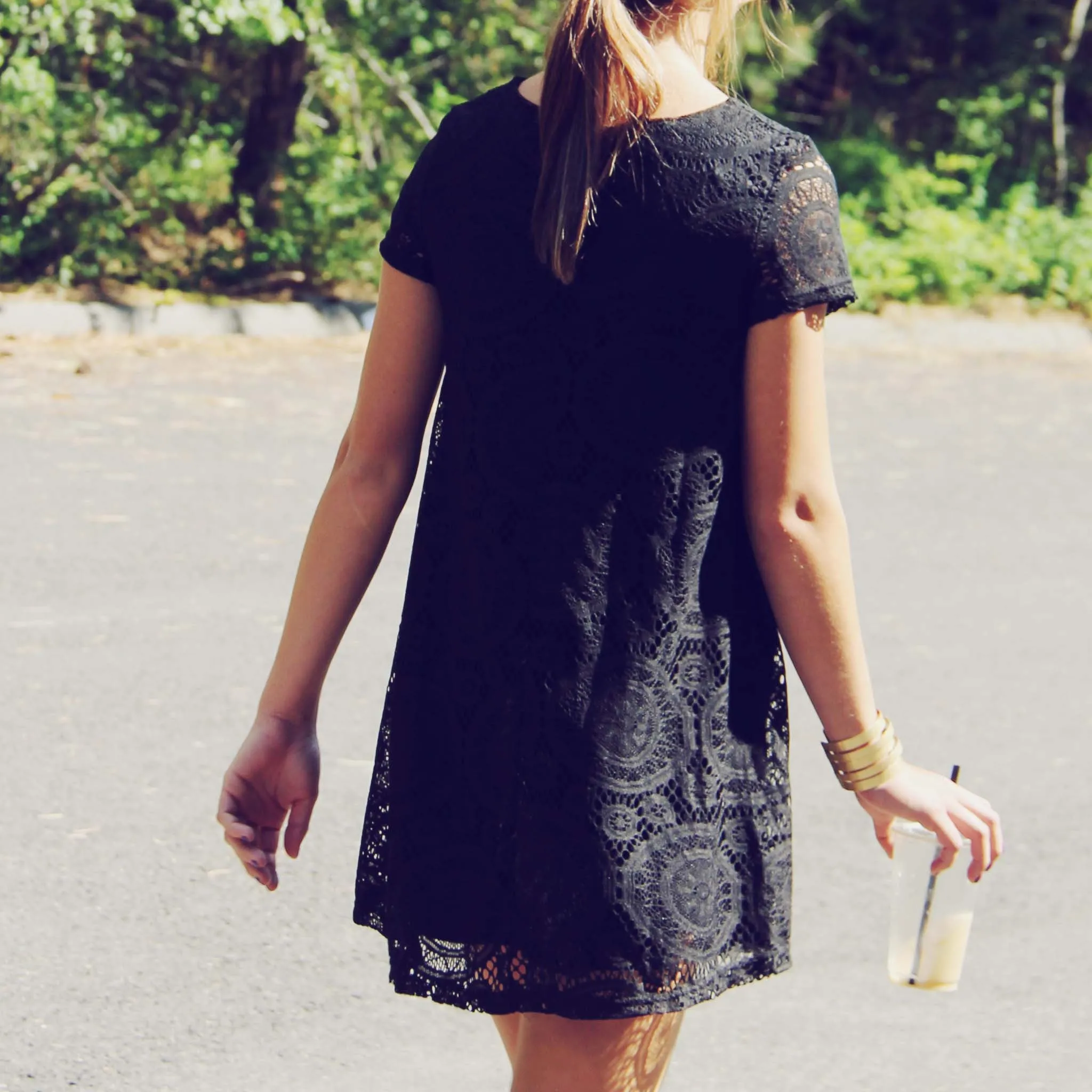 Santa Clara Lace Dress in Black (wholesale)