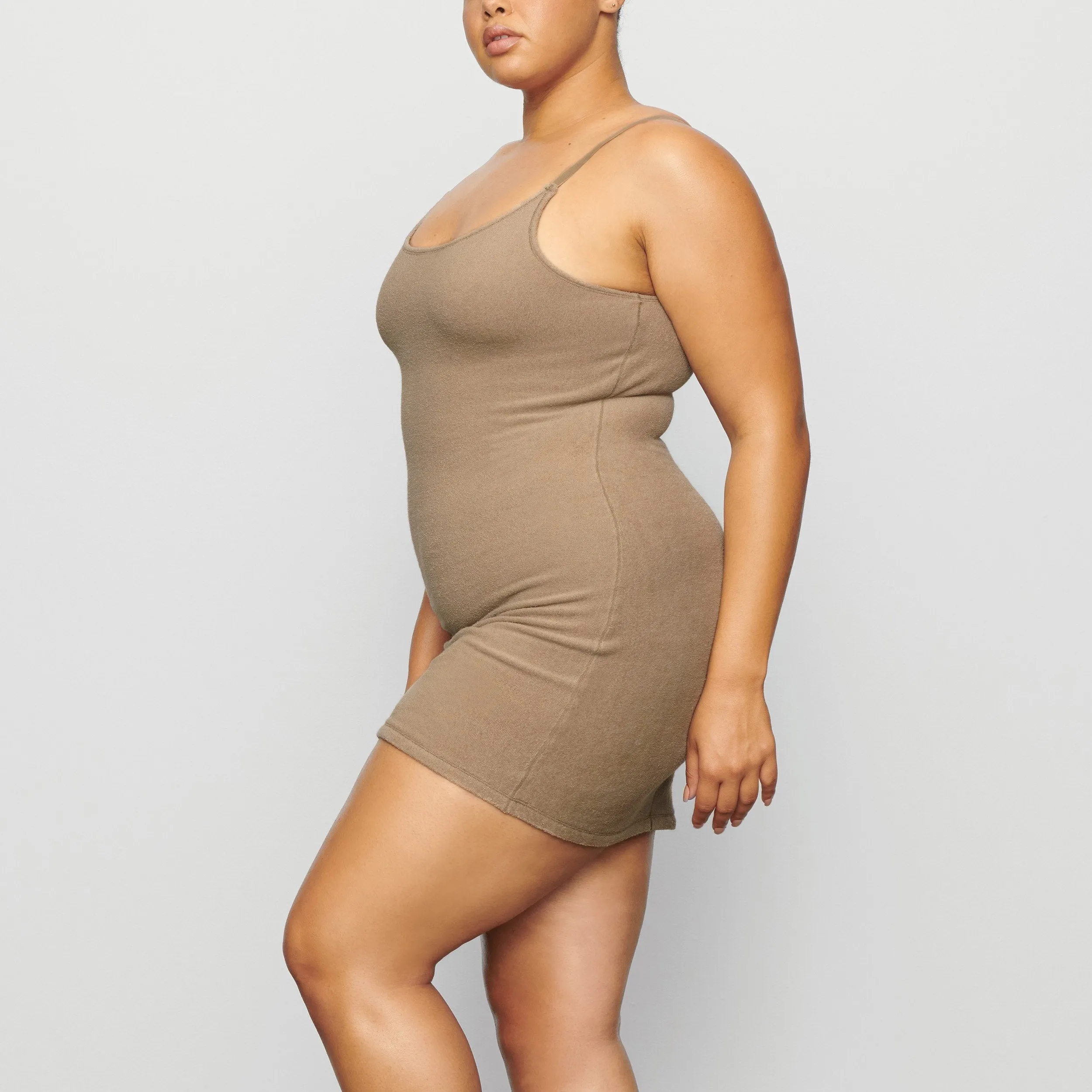 TERRY SLIP DRESS | DESERT