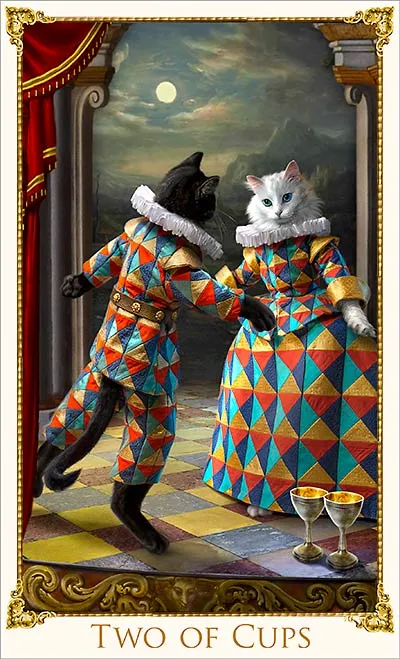 The Bohemian Cats' Theatre Tarot deck. NOT YET AVAILABLE. Pre-orders expected to open in February 2025