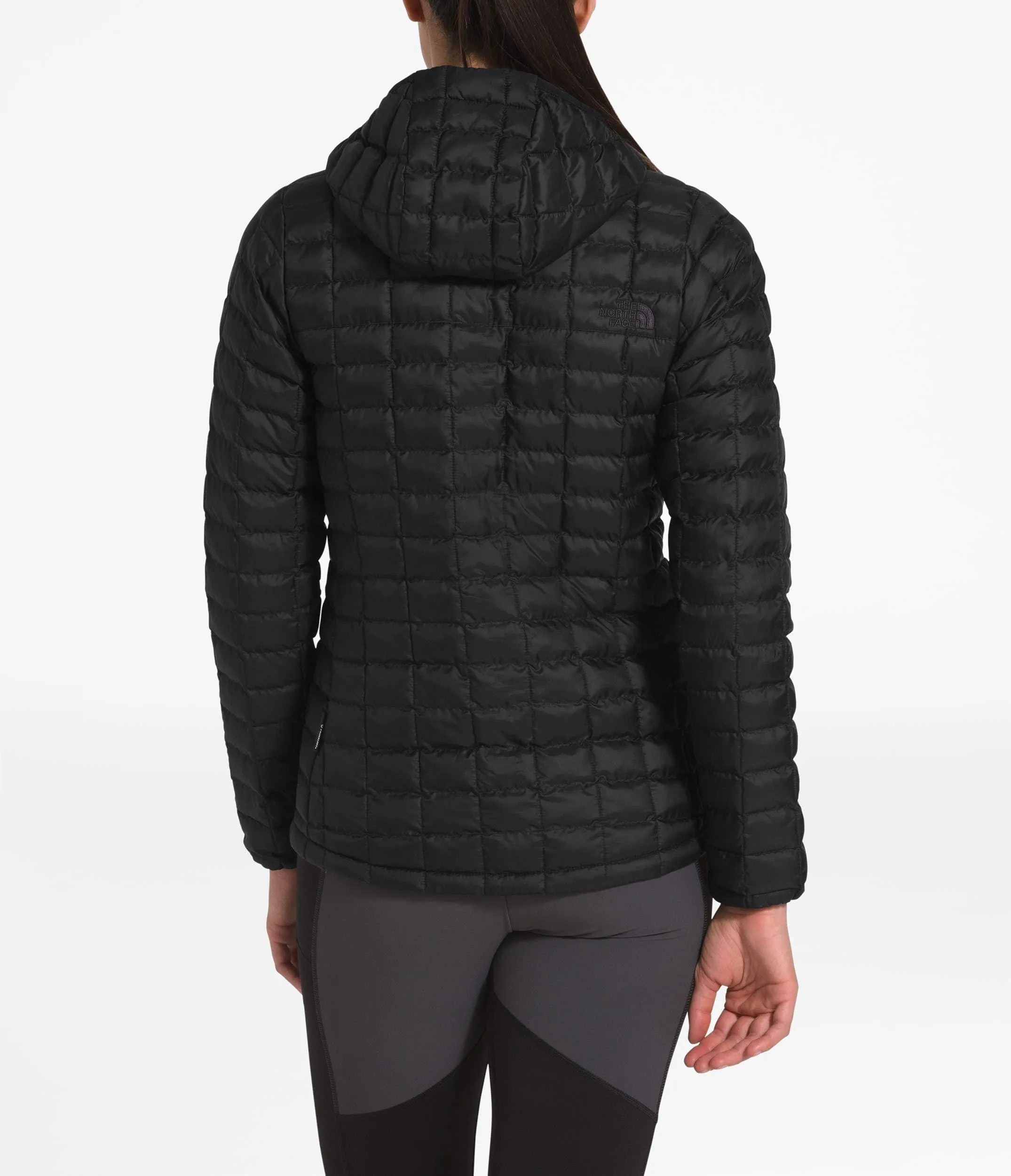 The North Face Women's Thermoball Eco Hooded Jacket, TNF Black Matte, Medium