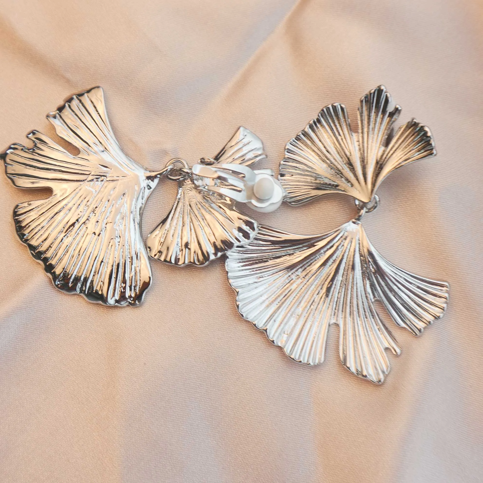 Trendy Double Layered Leafy Drop Earrings for Women: Stylish and Bohemian Jewelry for Parties, Weddings, and Everyday Wear