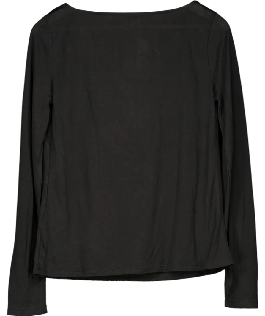 Twist And Tango Black Elianna Cowl Neck Top UK S