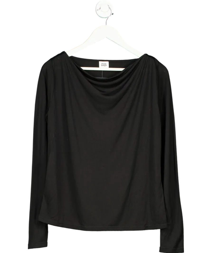Twist And Tango Black Elianna Cowl Neck Top UK S