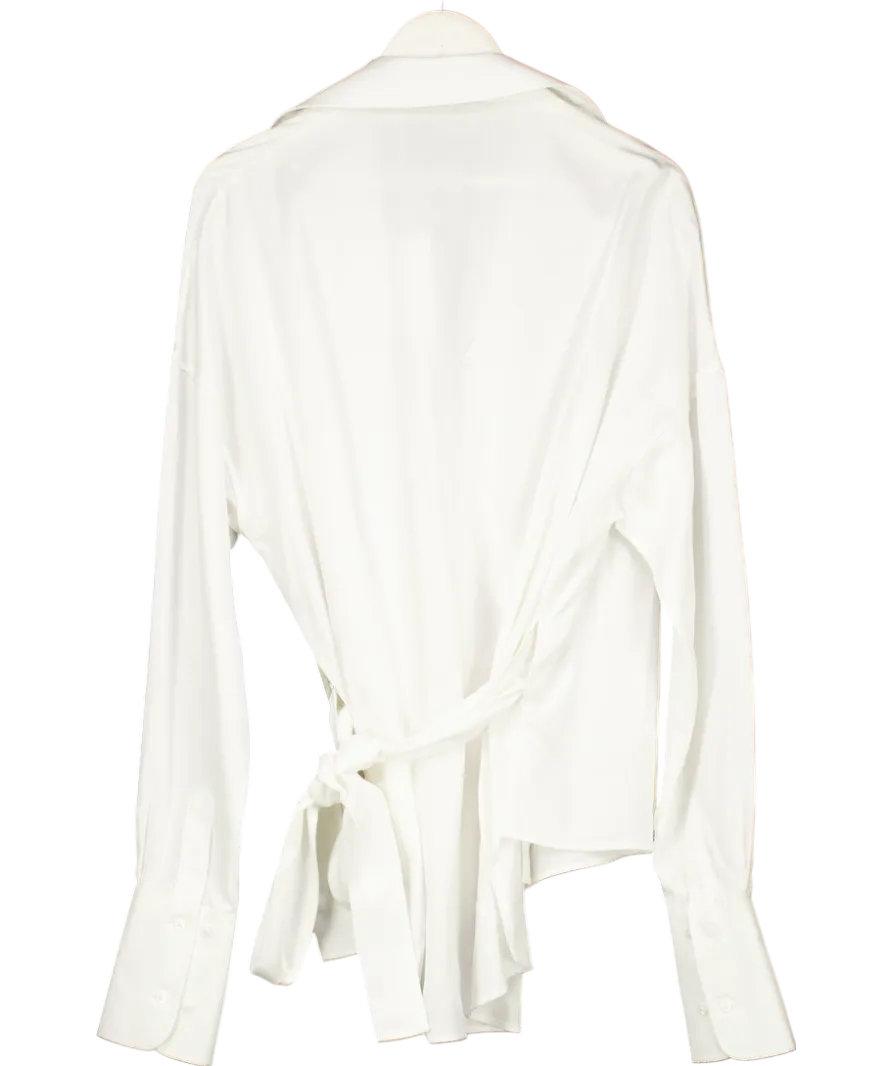 WNU White Off-white X Felicity Kay Wrap Shirt UK M