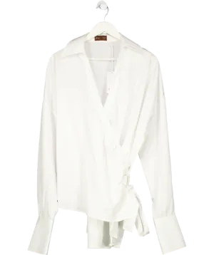WNU White Off-white X Felicity Kay Wrap Shirt UK M