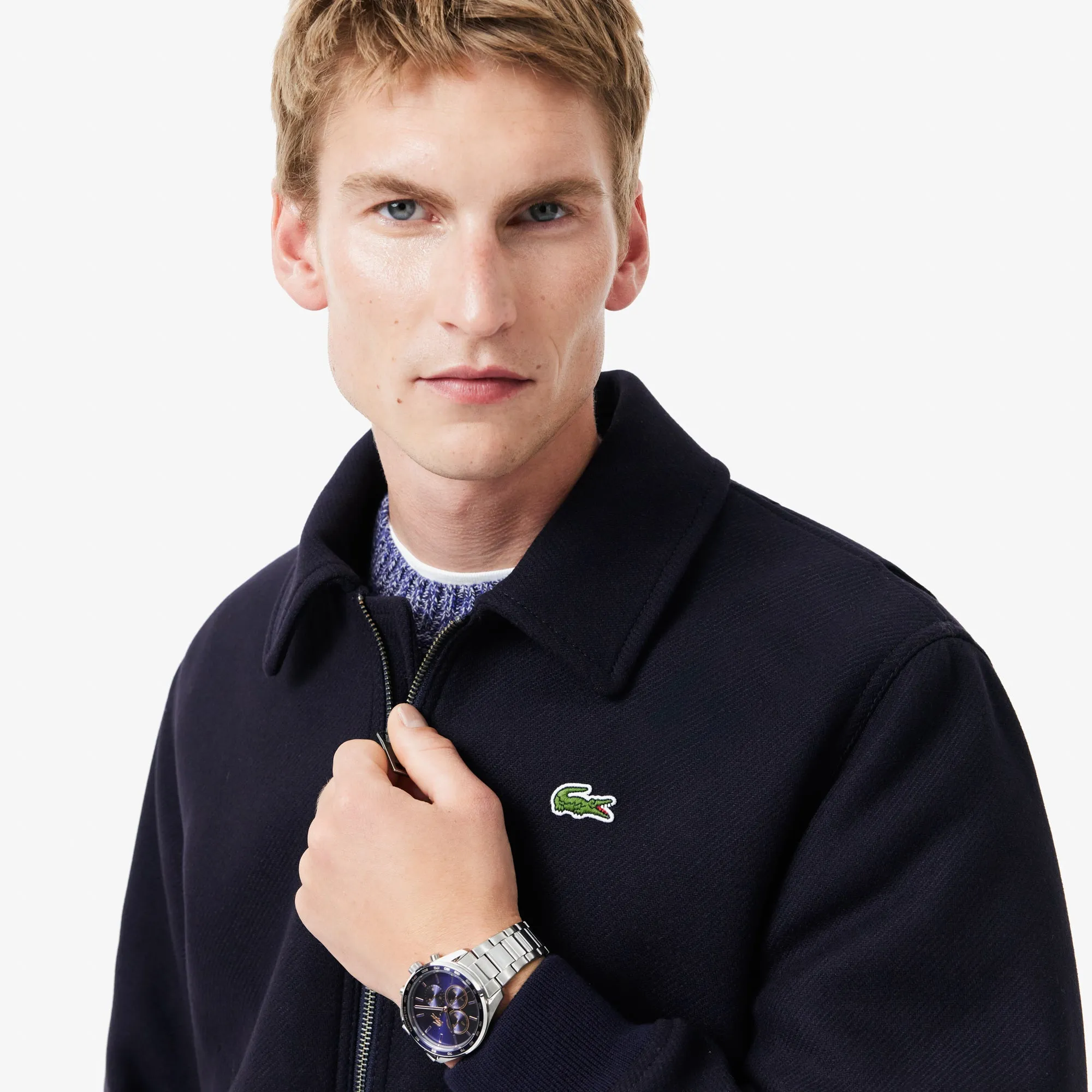 Zipped Padded Wool Aviator Jacket - BH2888