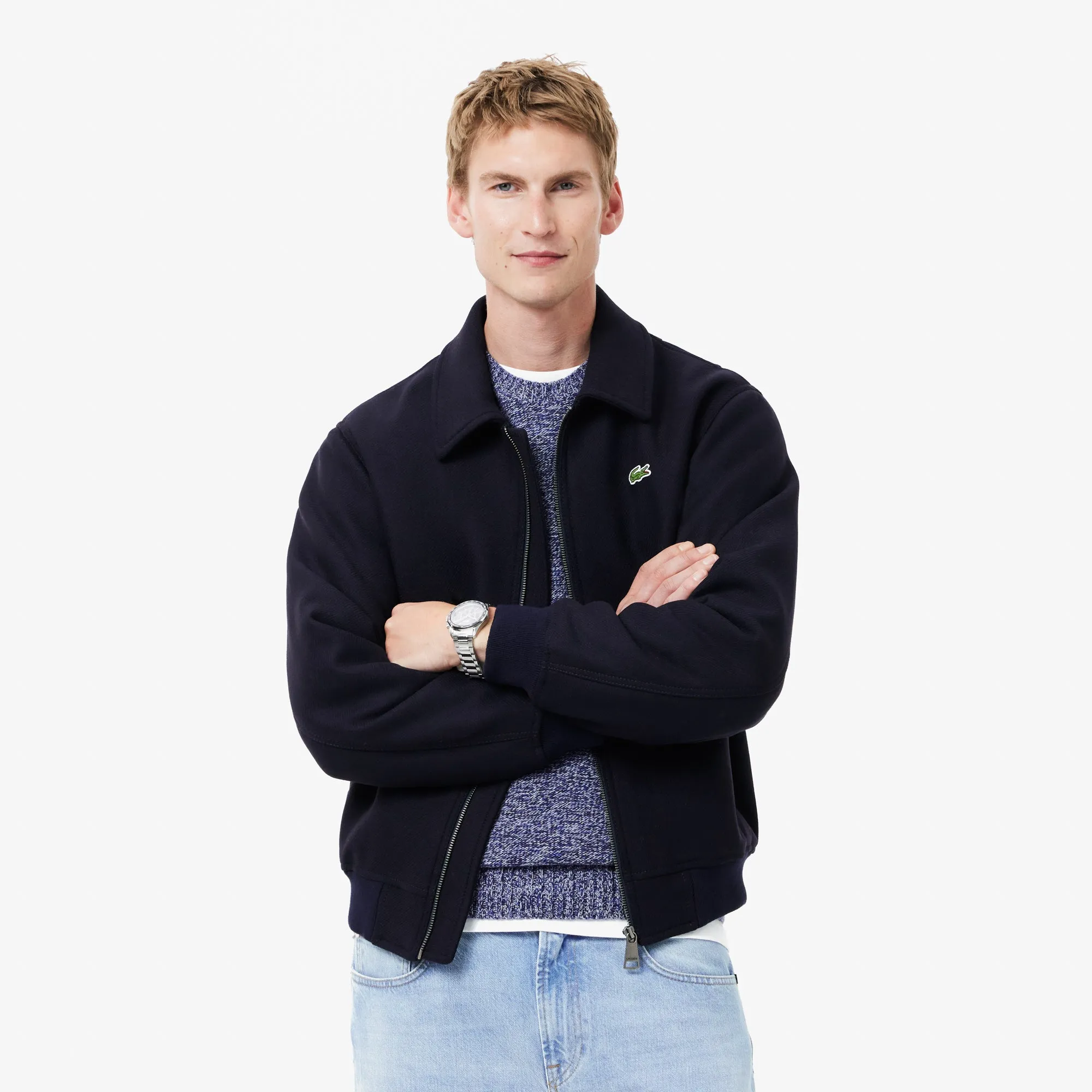 Zipped Padded Wool Aviator Jacket - BH2888