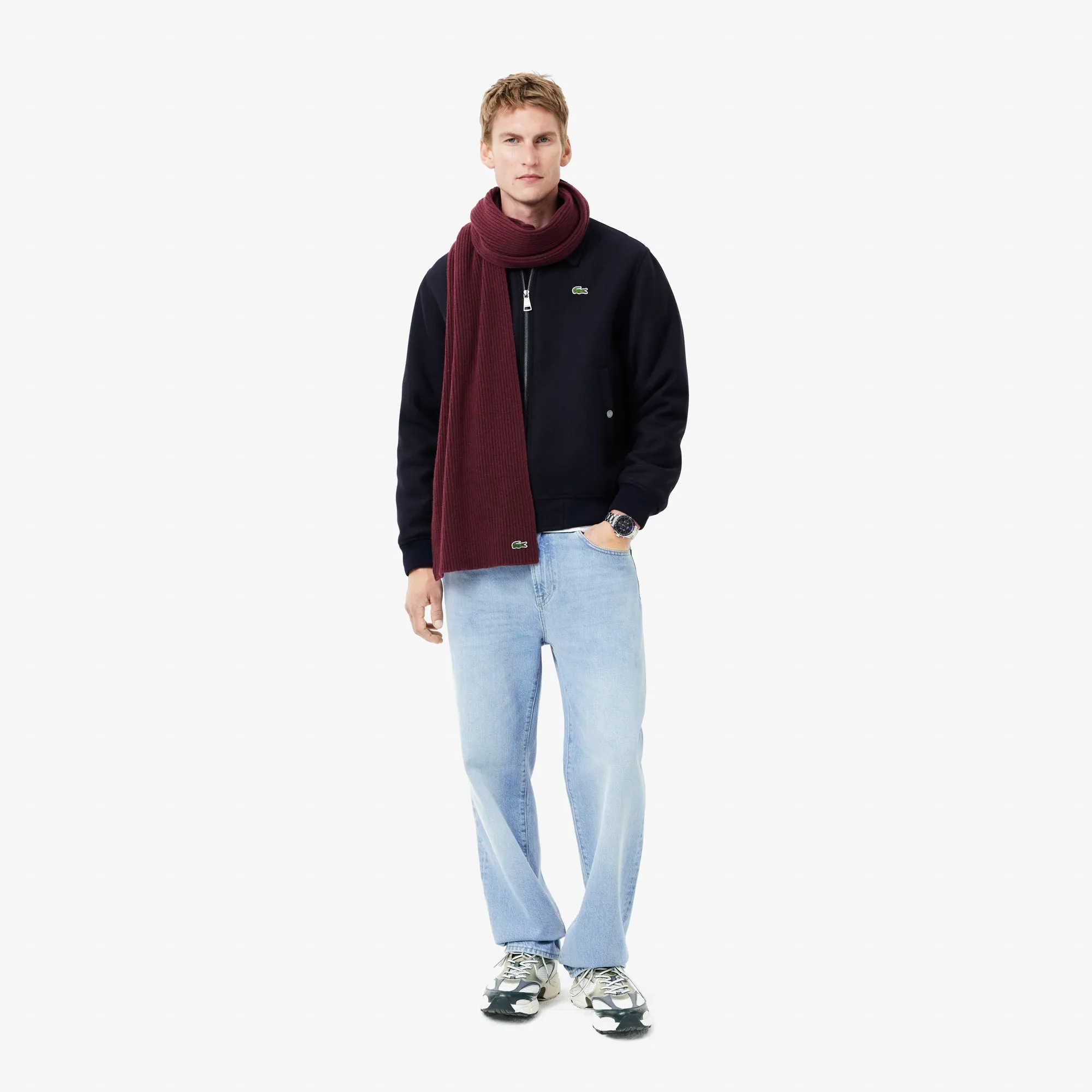 Zipped Padded Wool Aviator Jacket - BH2888